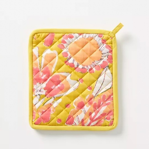 Anthropologie Vera Floral  Apron Oven Mitt Set - Picture 5 of 5